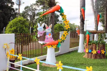 escola decoração de páscoa para escola