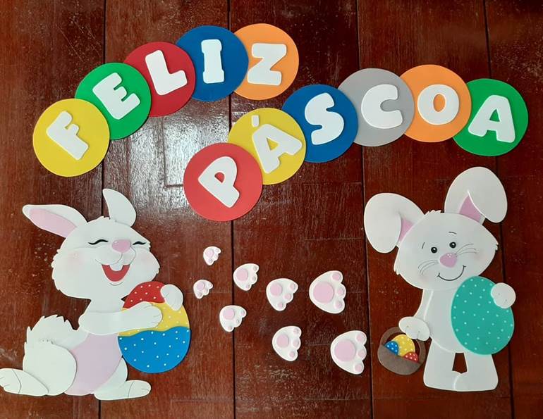 escola decoração de páscoa para escola