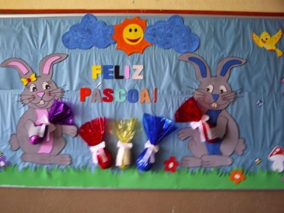 como decorar páscoa escola gastando pouco