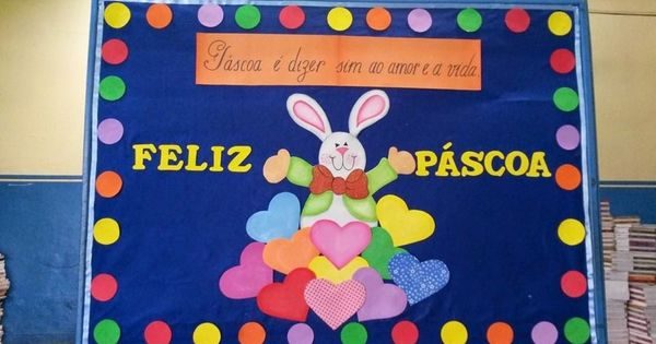 comparativo materiais decoração páscoa escola EVA ou feltro