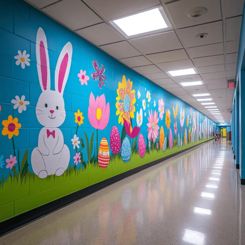 escola decoração de páscoa para escola