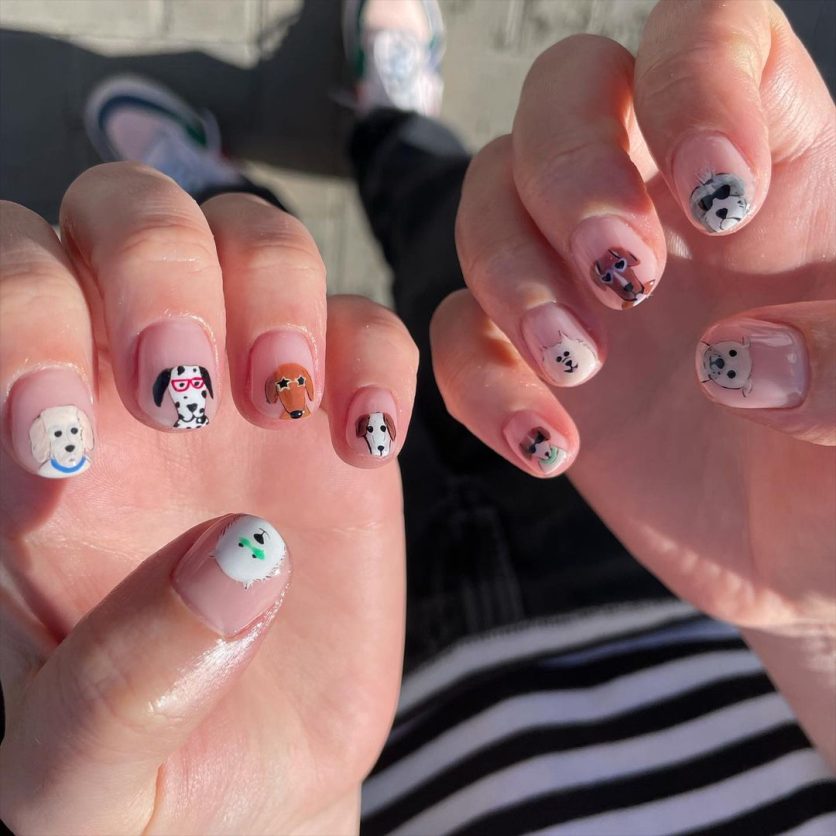 esmalte nude vs esmalte vermelho para unhas curtas