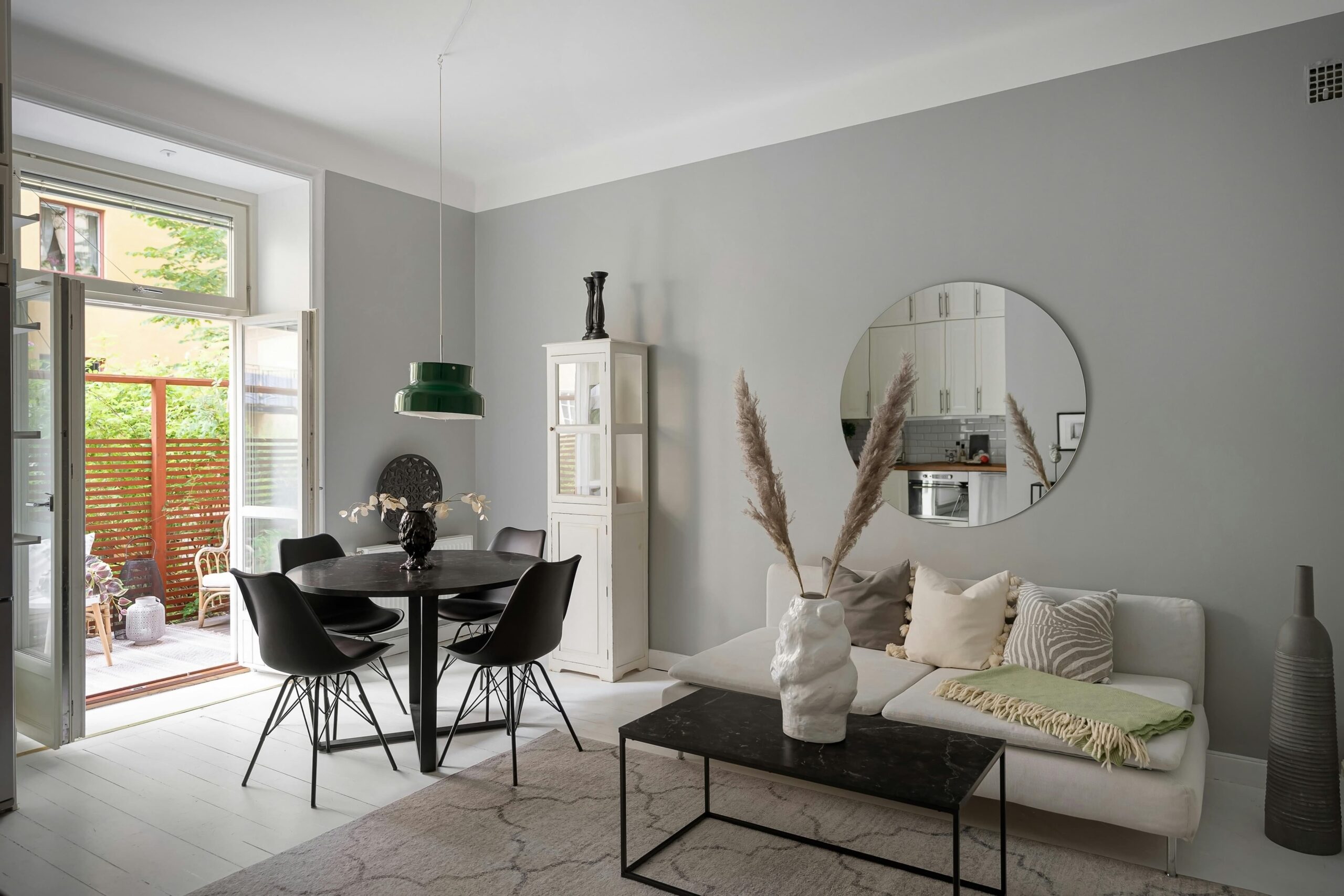 espelho na sala decoração