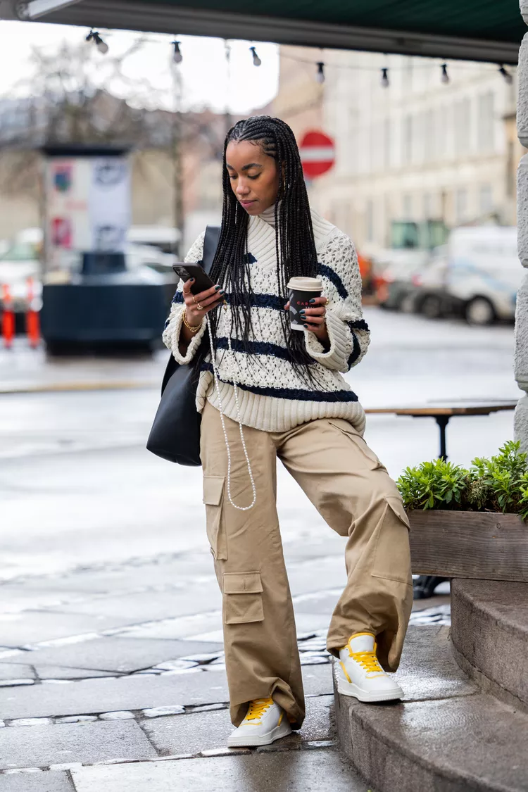 calça cargo feminina cintura alta
