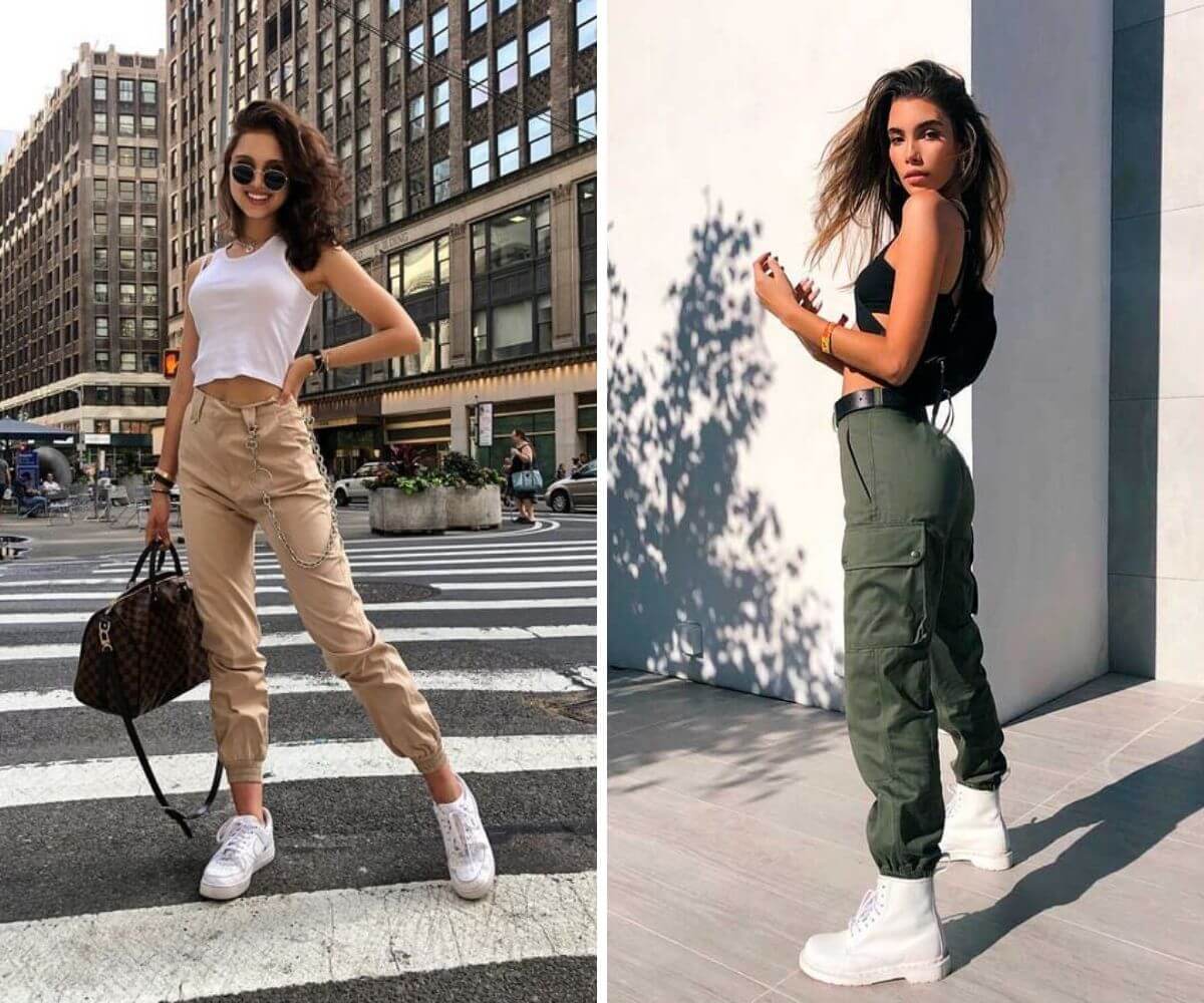 calça cargo feminina preta