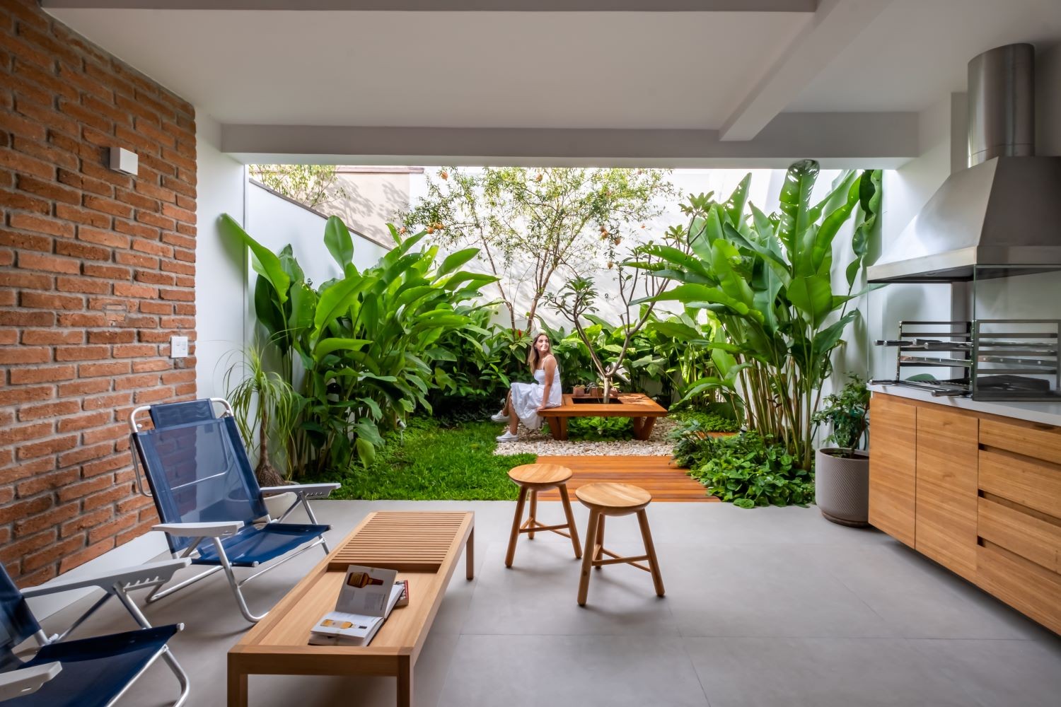 Estilo de vida conectado com a natureza no interior