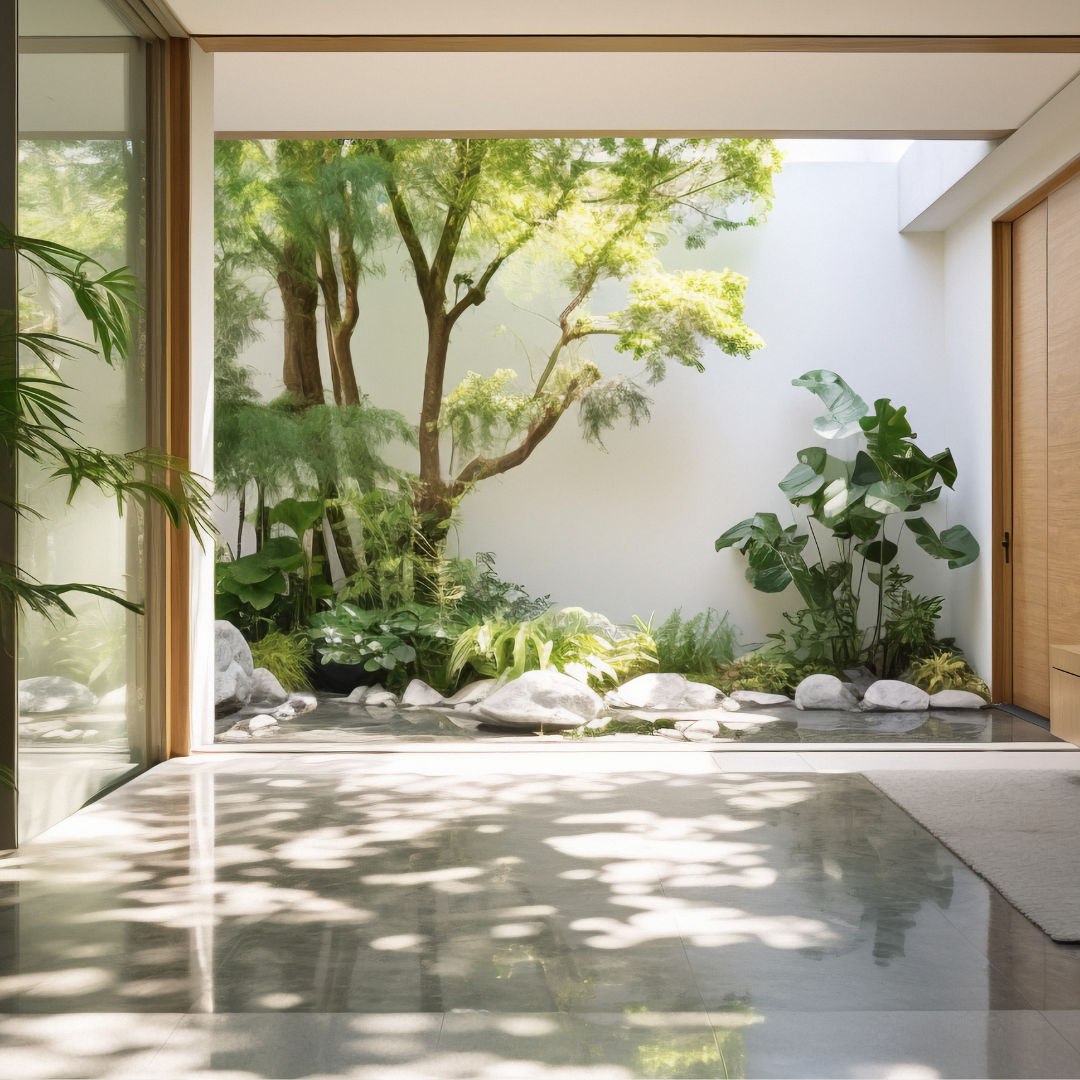 Estilo de vida conectado com a natureza no interior