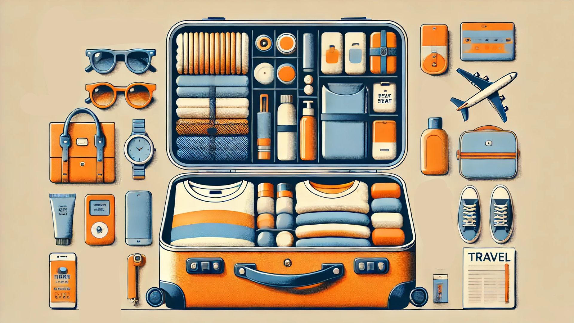 viagem minimalista com mala de mão