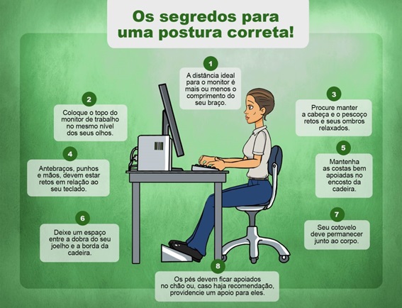 exercícios para fazer na cadeira do escritório