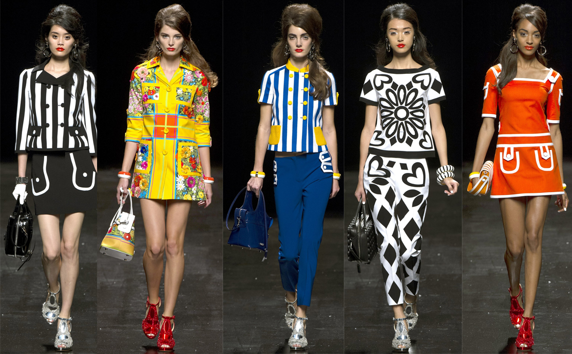 como usar estampa poá anos 60