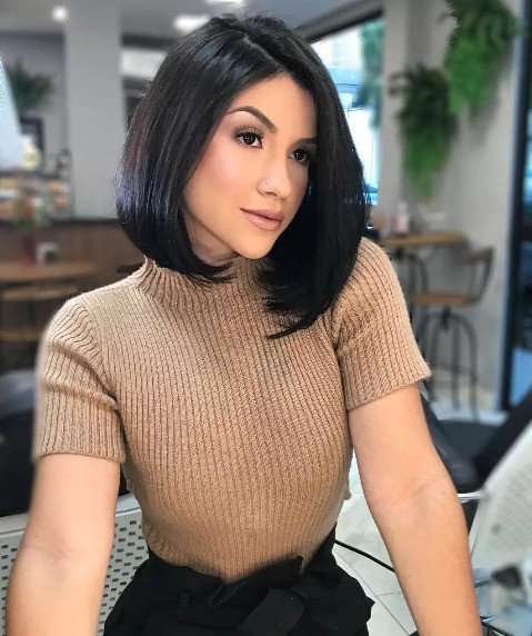 corte de cabelo feminino para rosto redondo e fino