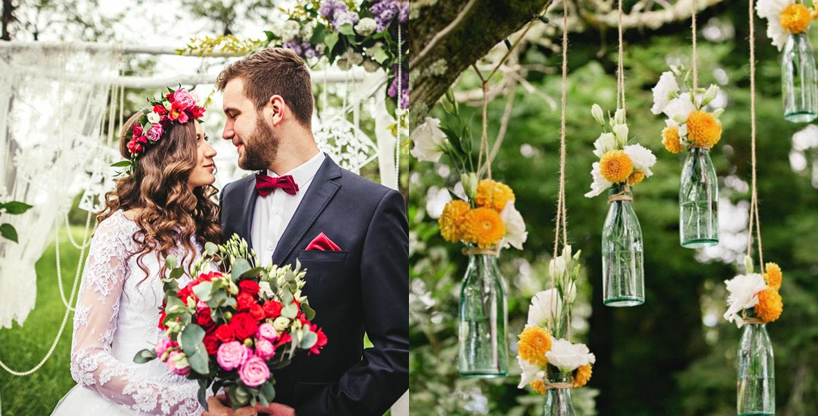 faça voce mesmo decoração mesa de casamento