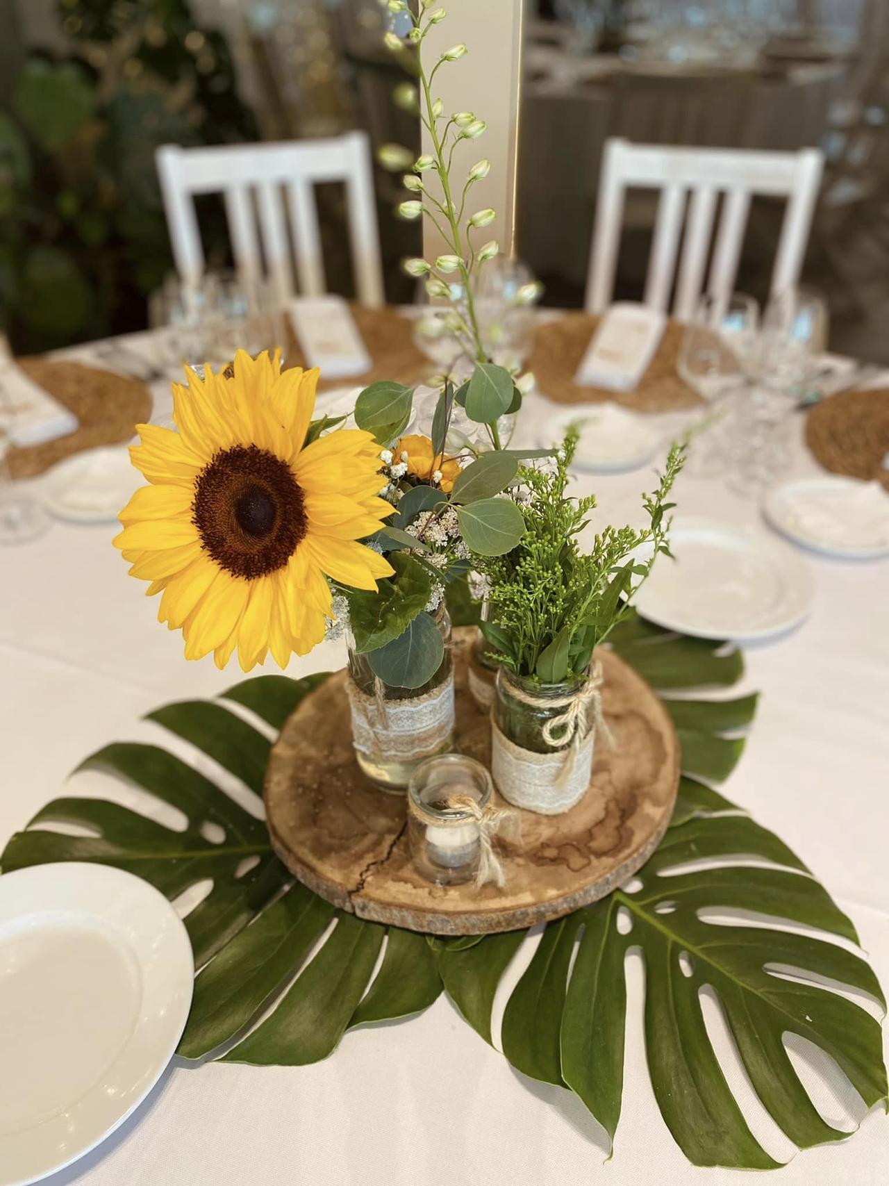 faça voce mesmo decoração mesa de casamento