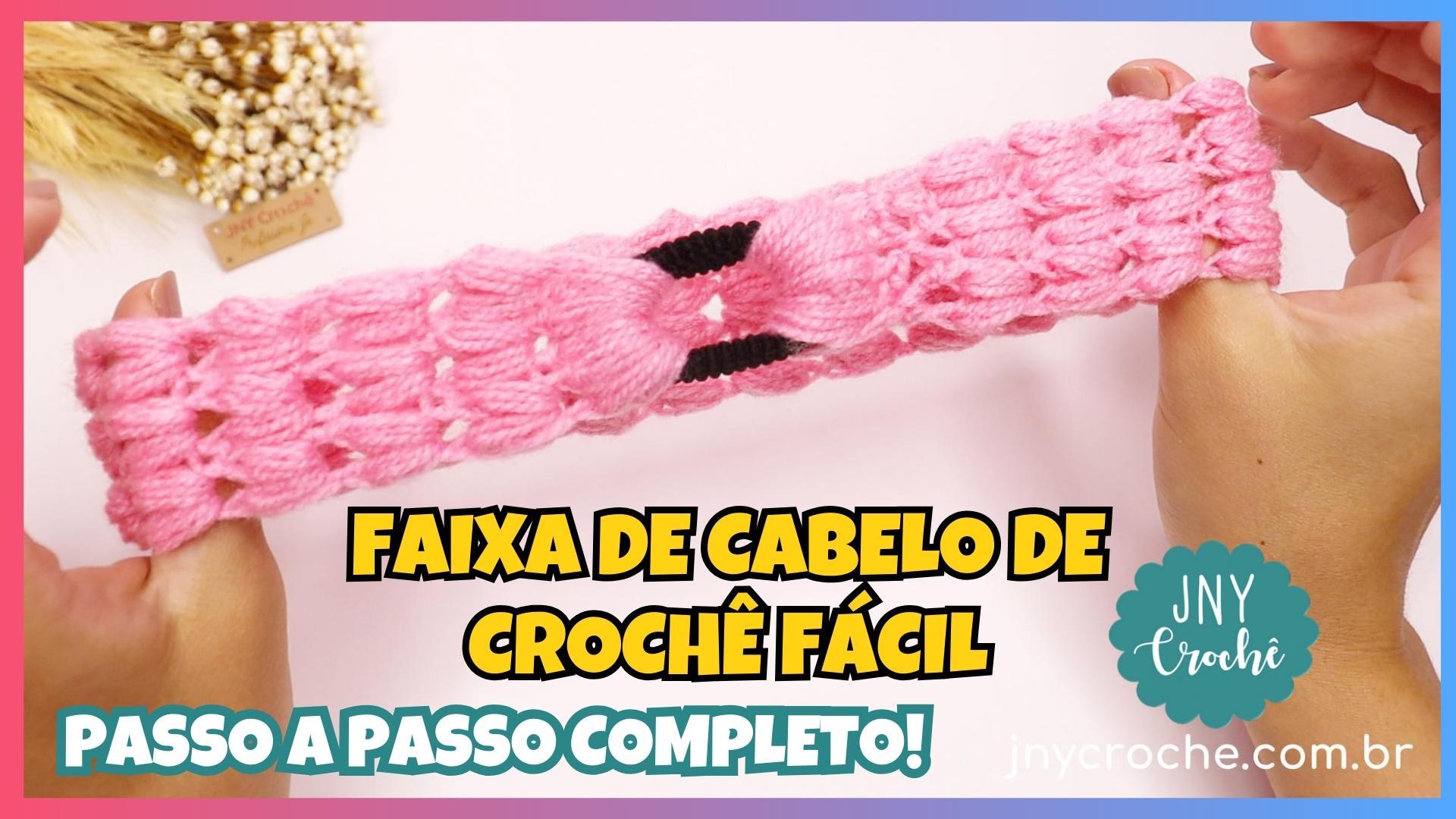 ideias de faixas de cabelo de croche para vender