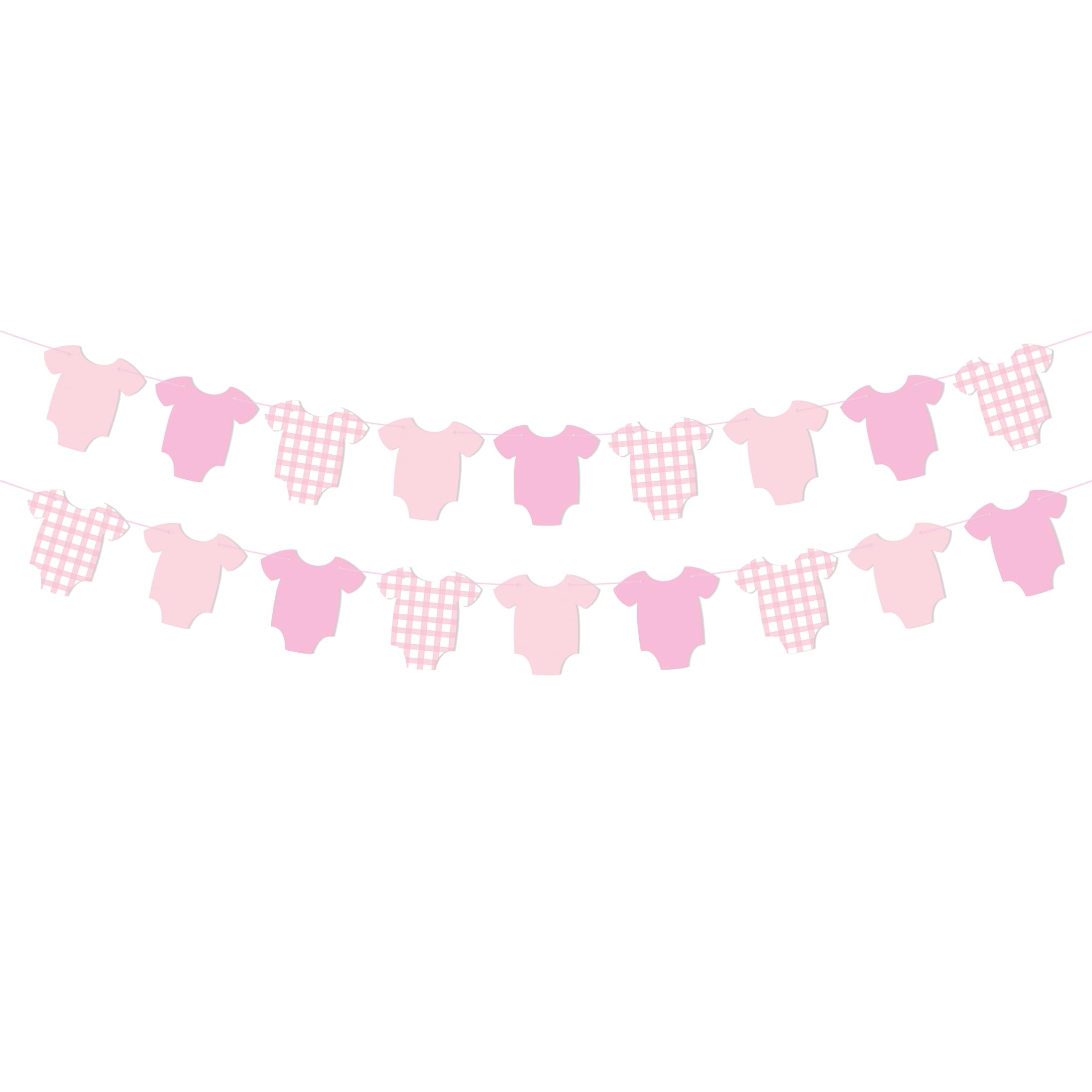 Como usar faixas rosa bebê PNG em convites de chá de bebê