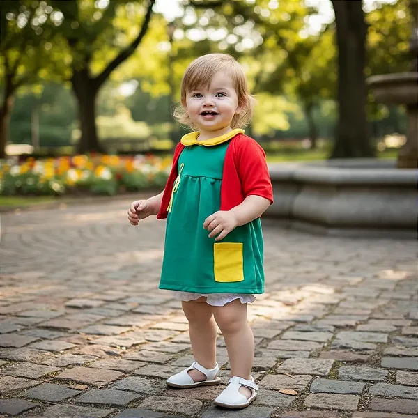 fantasia chiquinha bebê 6 meses