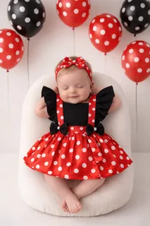 fantasia da minnie para bebe de 1 ano
