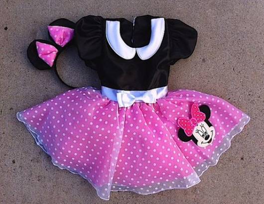 fantasia da minnie para bebe de 1 ano