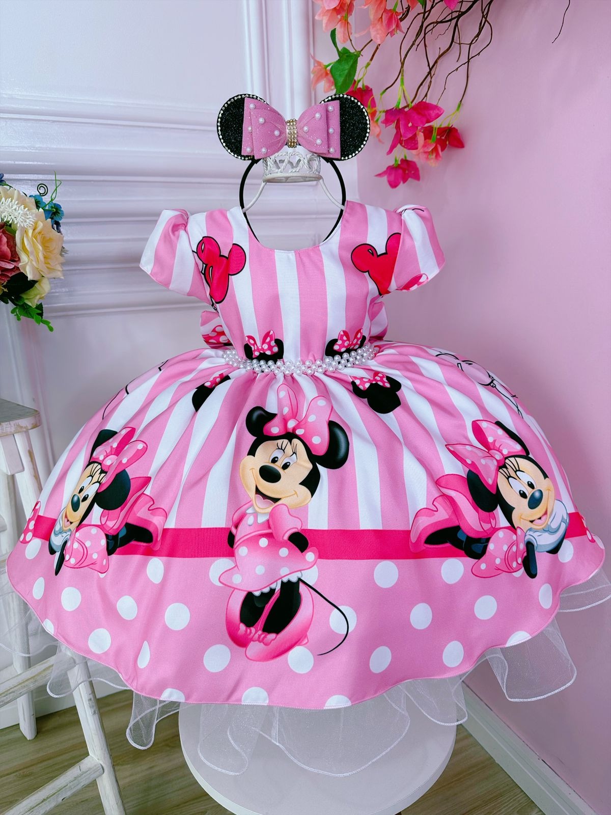 fantasia da minnie para bebe de 1 ano