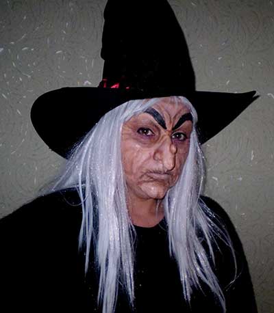 maquiagem de bruxa Elphaba