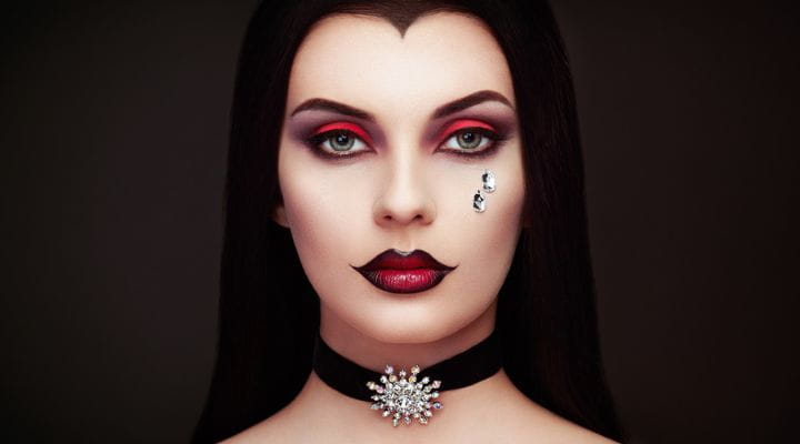 maquiagem de bruxa glam