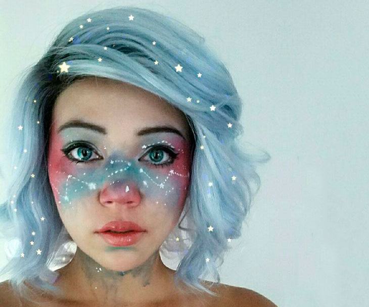 tendências de maquiagem de halloween