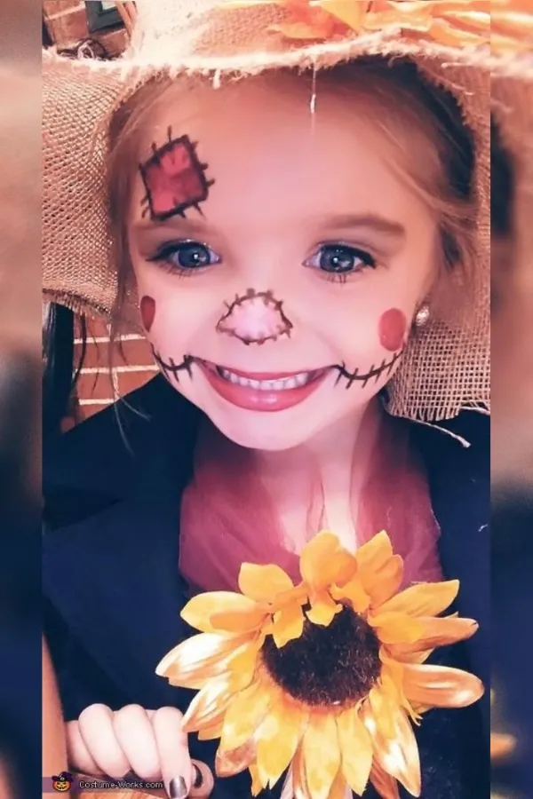maquiagem de halloween com efeitos visuais