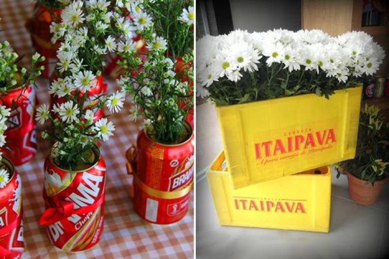 como fazer centro de mesa boteco passo a passo