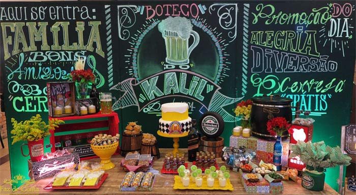 decoração festa boteco vs festa junina