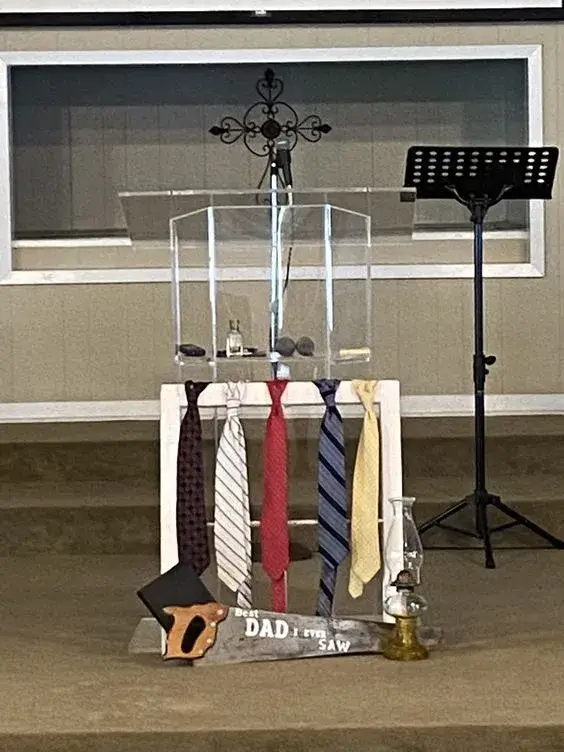 ideias criativas decoração dia dos pais igreja