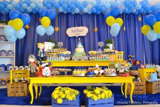 custo decoração festa pequeno príncipe luxo