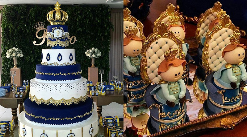 decoração pequeno príncipe luxo versus simples