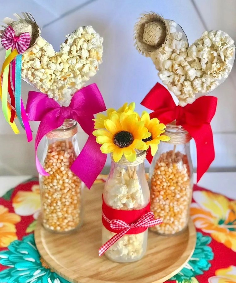 decoração de festa junina com materiais reciclados