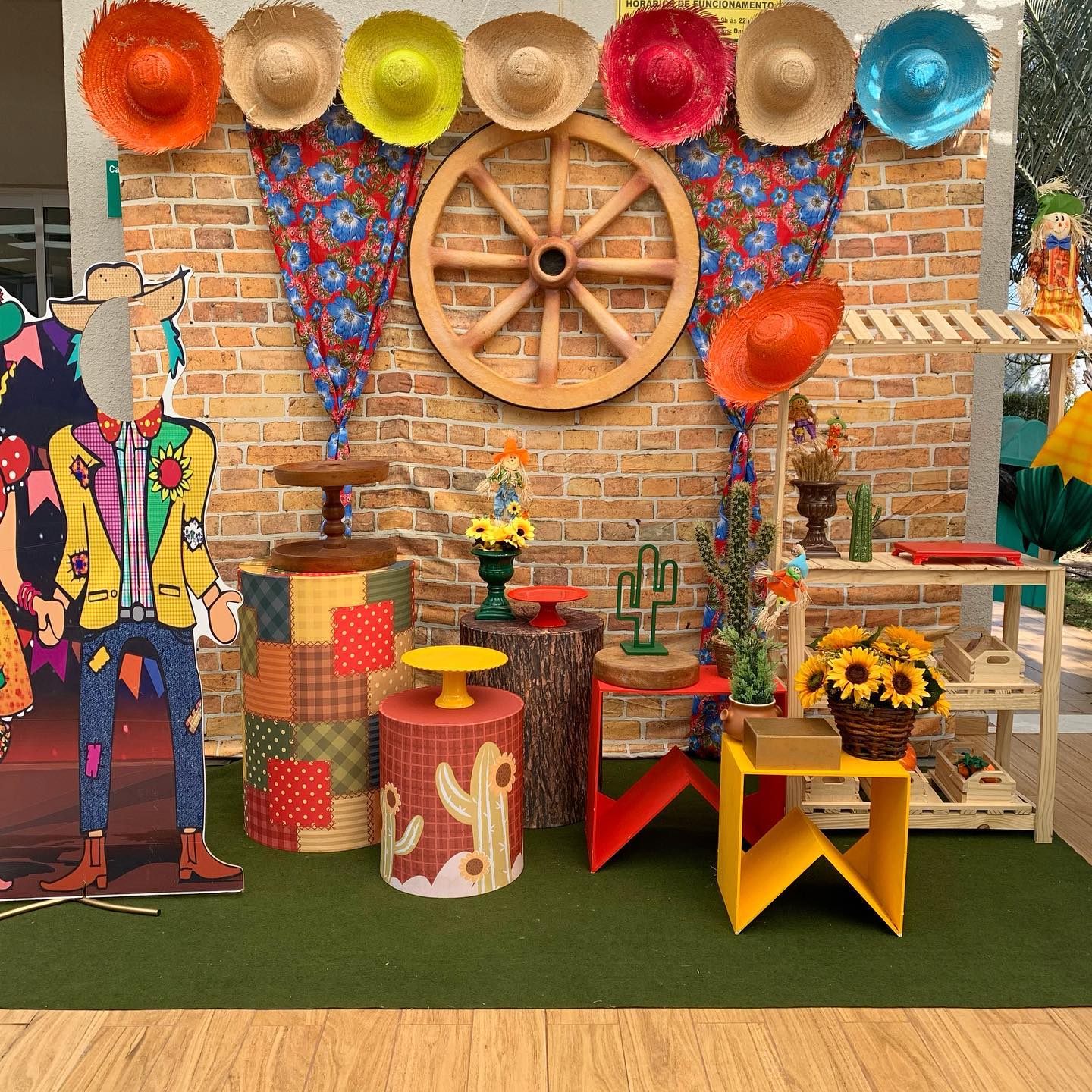 festa junina escola decoração