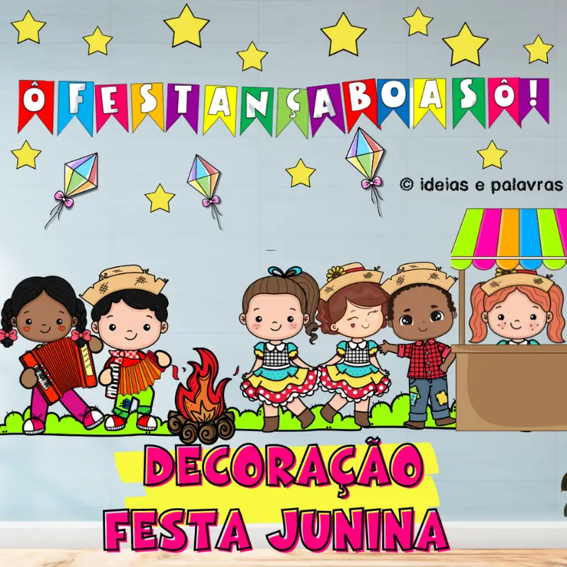 como fazer bandeirinhas de festa junina para escola