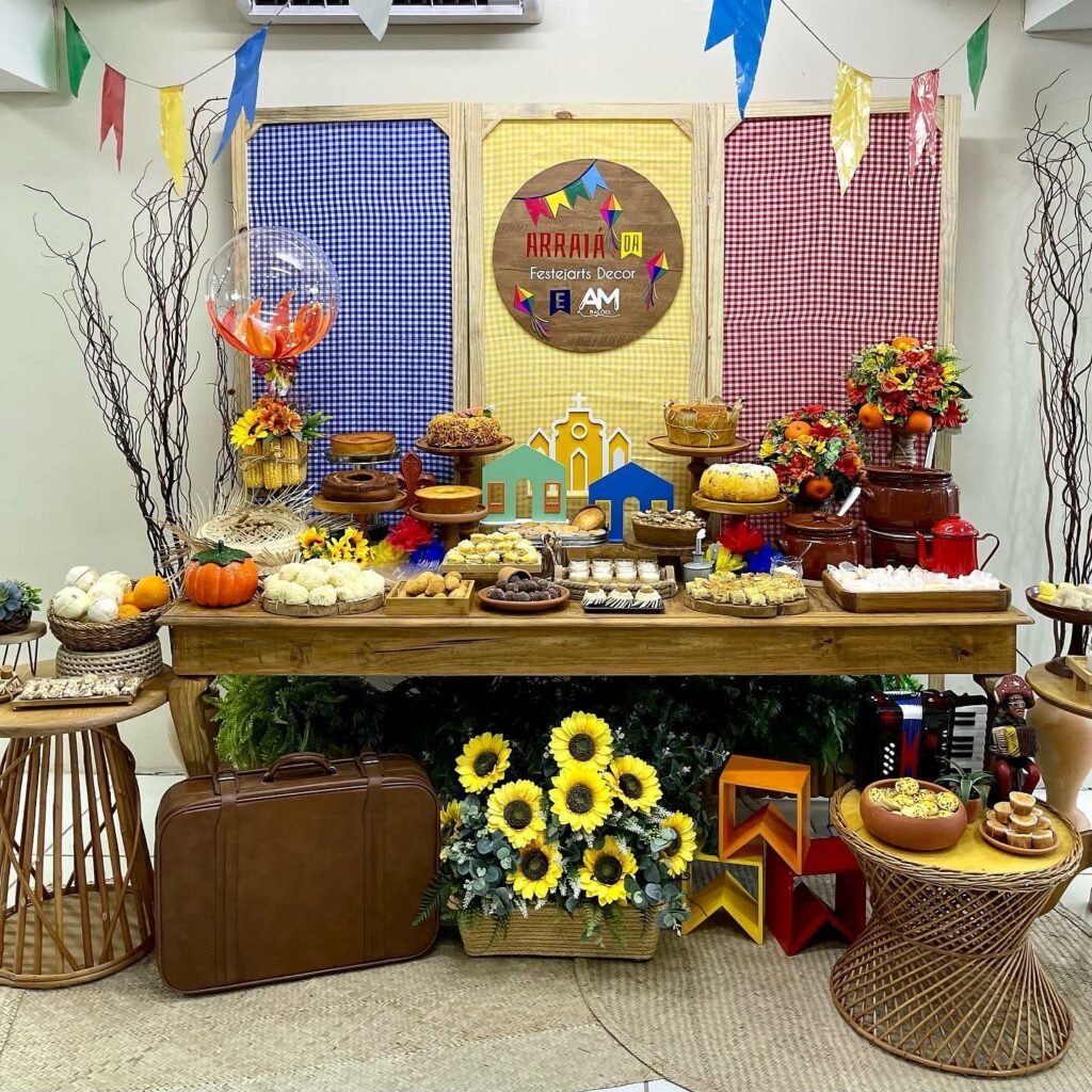 festa junina escola decoração