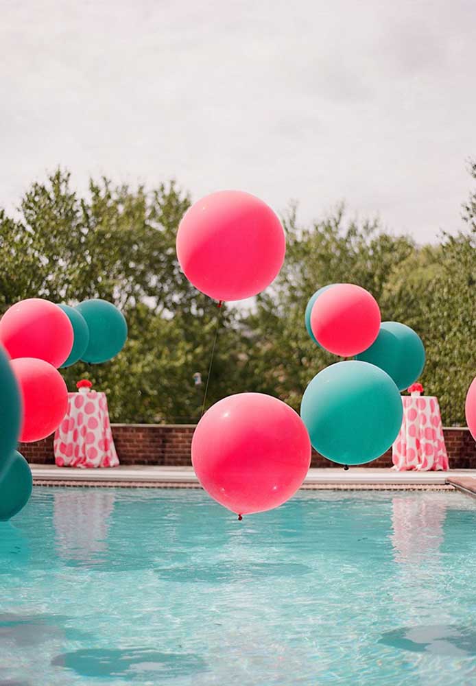 mesa de frutas festa piscina