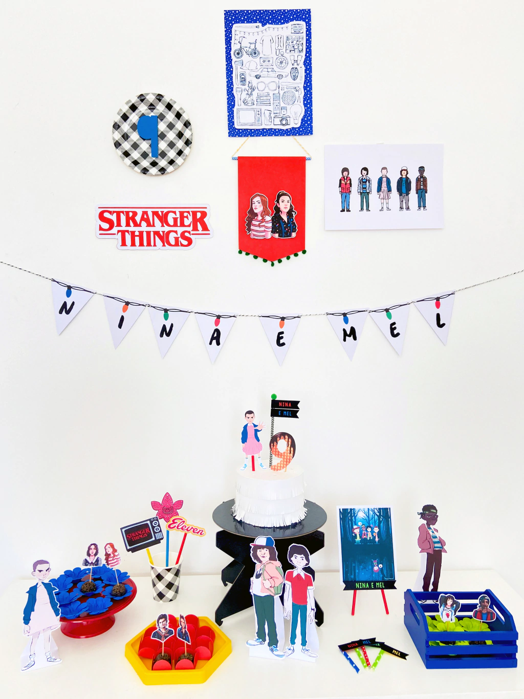 decoração stranger things balões