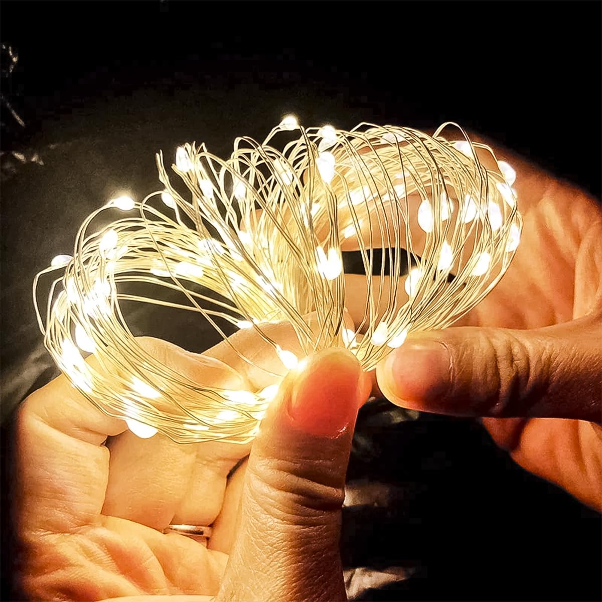 Fio de luz LED para jardim