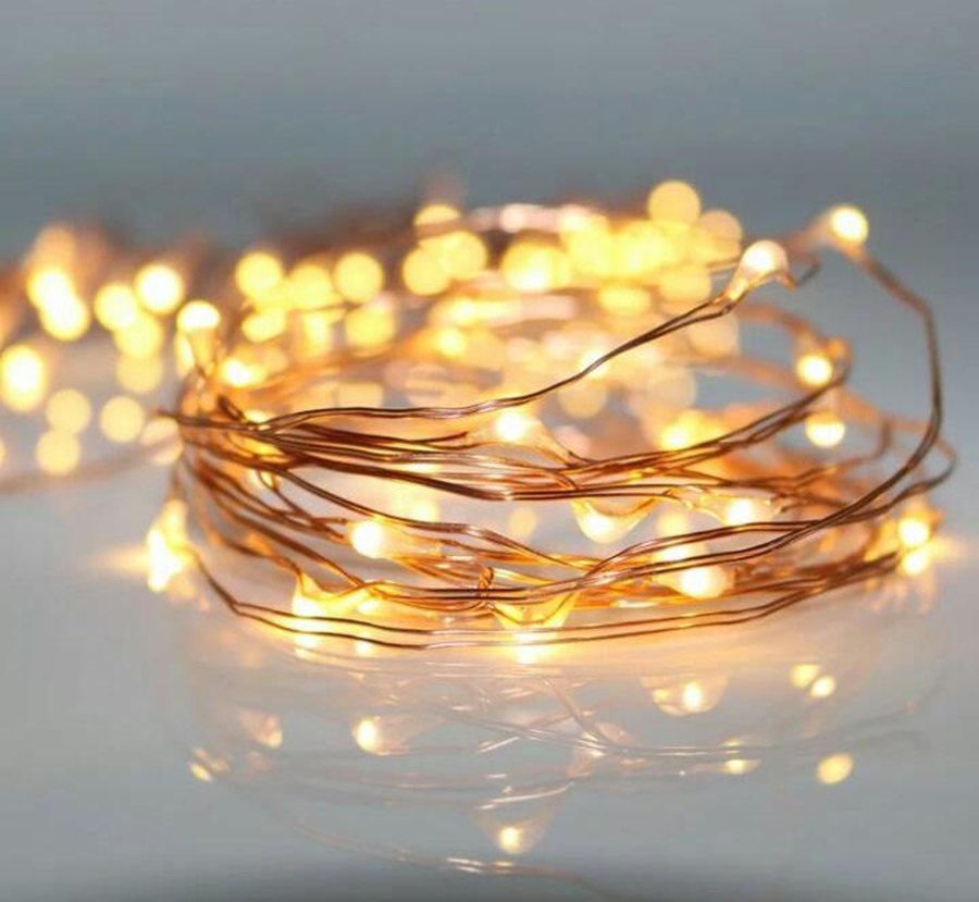 Fio de luz LED de cobre