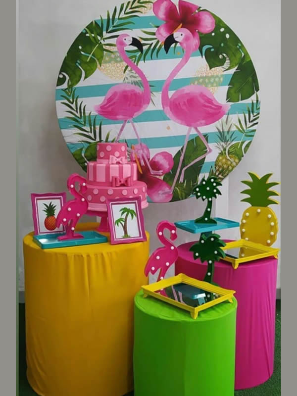 flamingo decoração de jardim