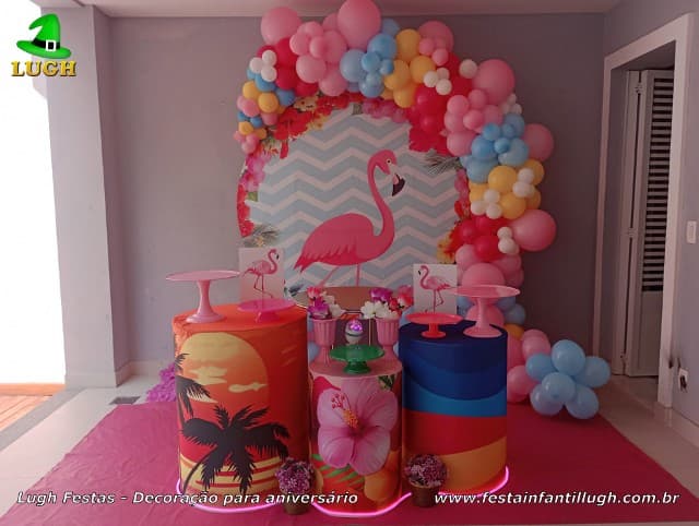 decoração flamingo minimalista