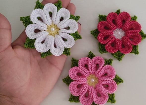 ideias criativas flor de croche para casa