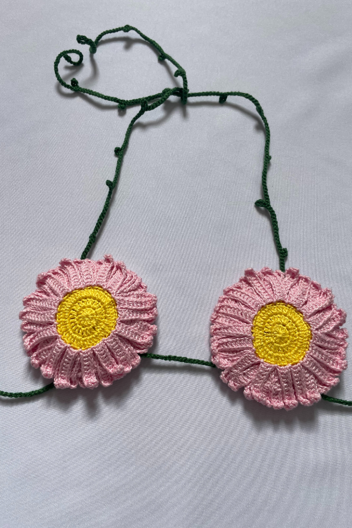 flores de crochê 3D