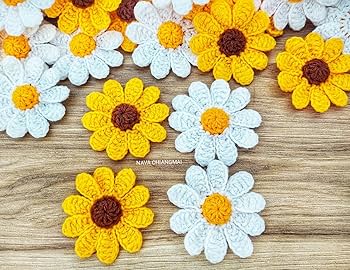 flor de croche simples ou 3d qual a melhor