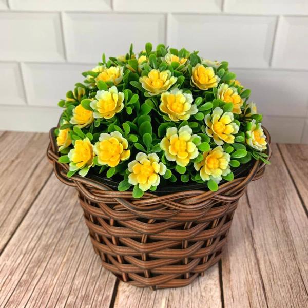flores artificiais para decoração externa