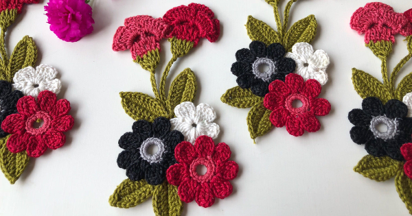 onde comprar flores de croche para blusas barato