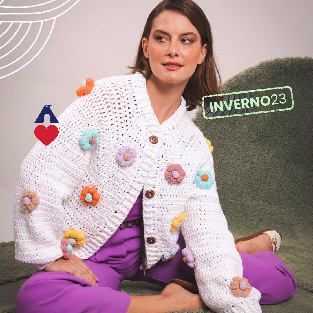 passo a passo flor de croche rasteira para blusa