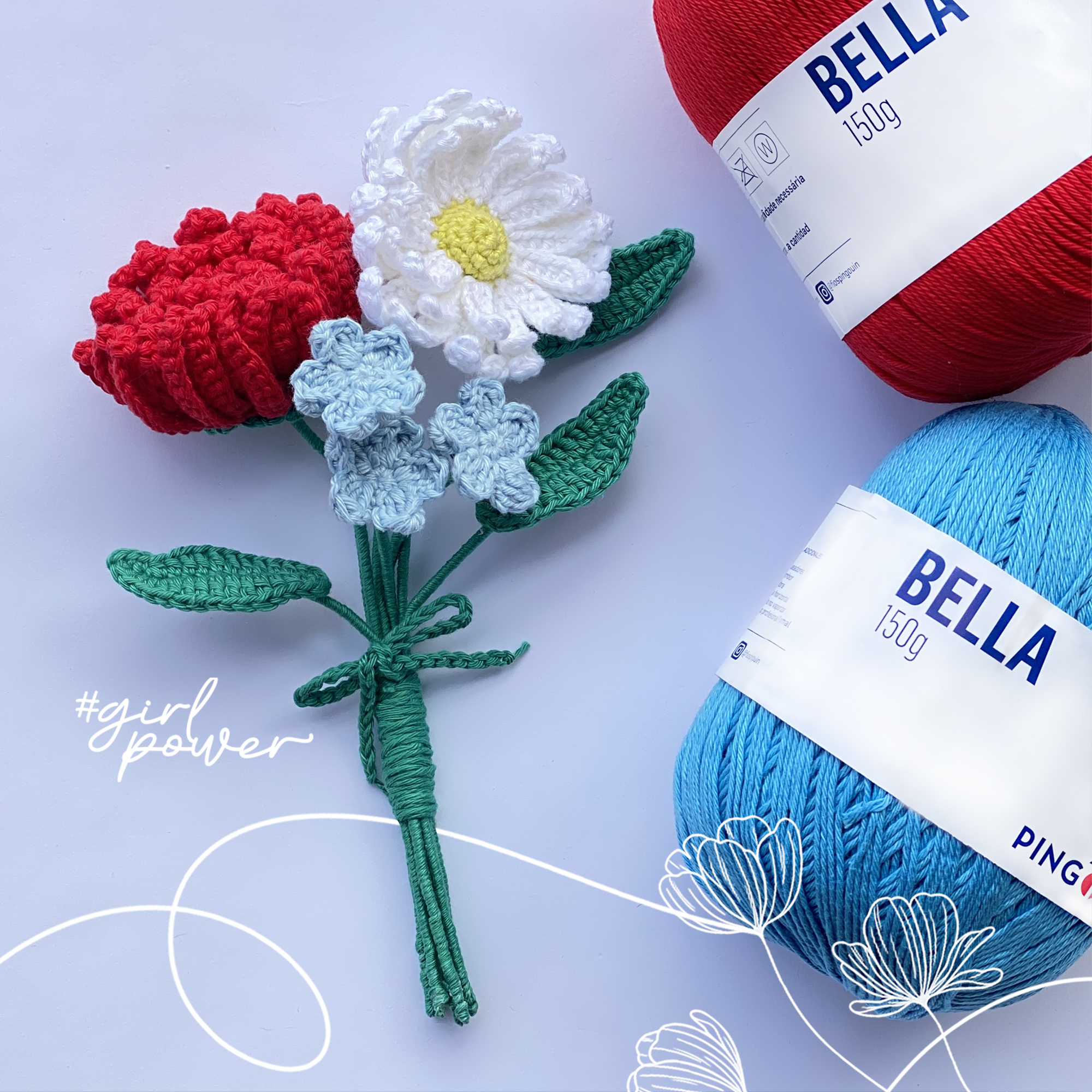 ideias de flores de crochê para vender