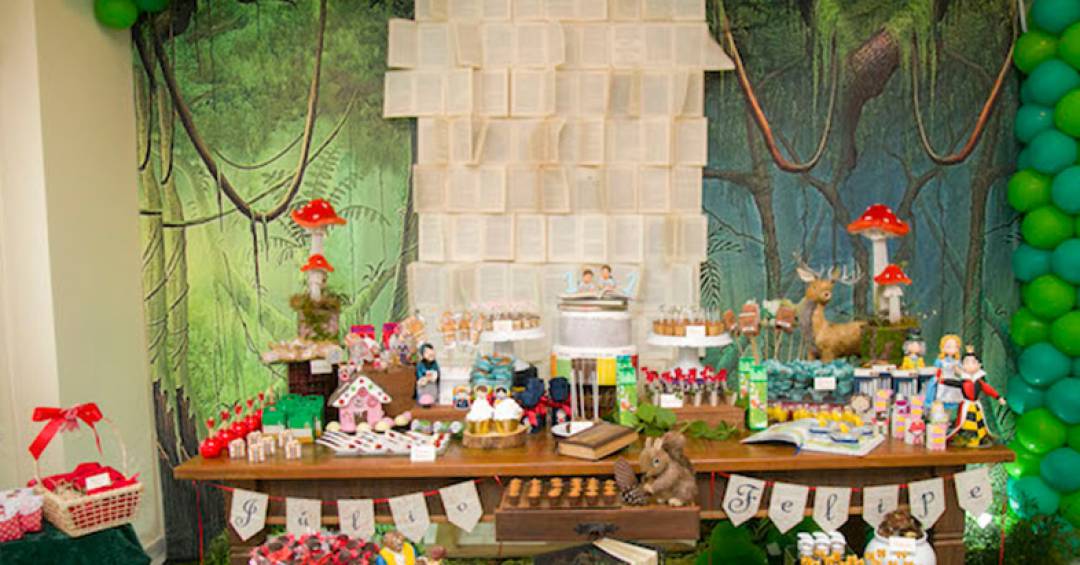 floresta encantada decoração